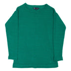CREW CLOTHING Womens Jumper Green Tight Knit S