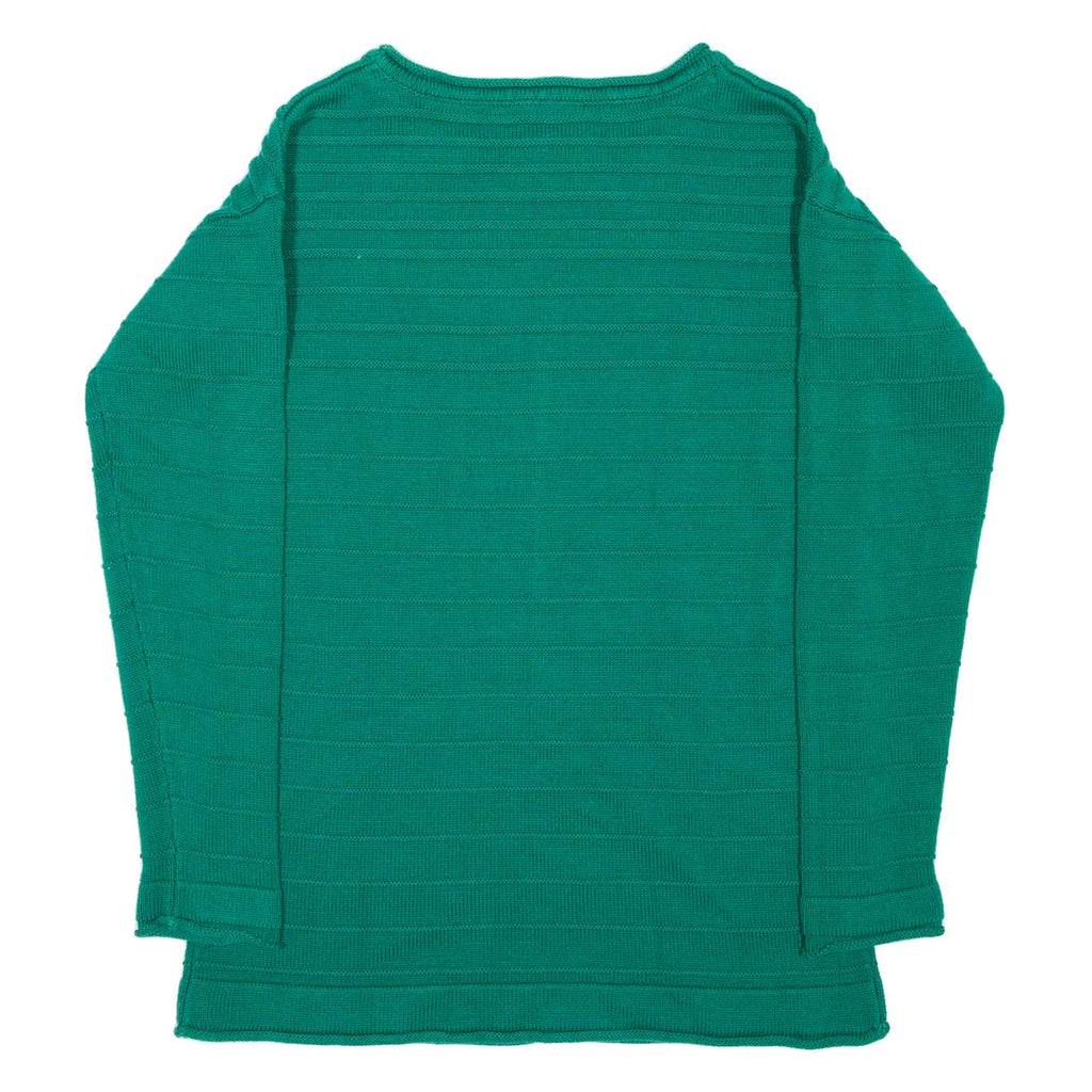 CREW CLOTHING Womens Jumper Green Tight Knit S