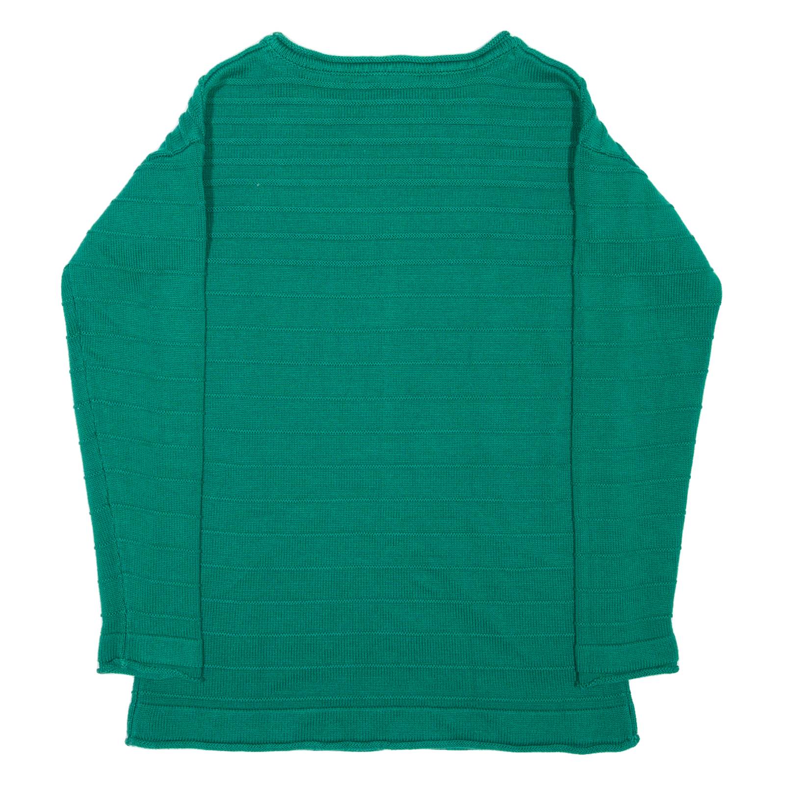 CREW CLOTHING Womens Jumper Green Tight Knit S