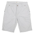 DICKIES Womens Shorts White Casual Cotton Blend M W29 Workwear Pockets