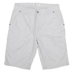 DICKIES Womens Shorts White Casual Cotton Blend M W29 Workwear Pockets