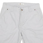DICKIES Womens Shorts White Casual Cotton Blend M W29 Workwear Pockets