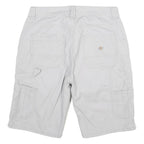 DICKIES Womens Shorts White Casual Cotton Blend M W29 Workwear Pockets
