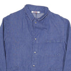 ESCO Mens Blue Cotton Blend Button Jacket M Denim Workwear Casual