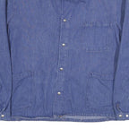ESCO Mens Blue Cotton Blend Button Jacket M Denim Workwear Casual