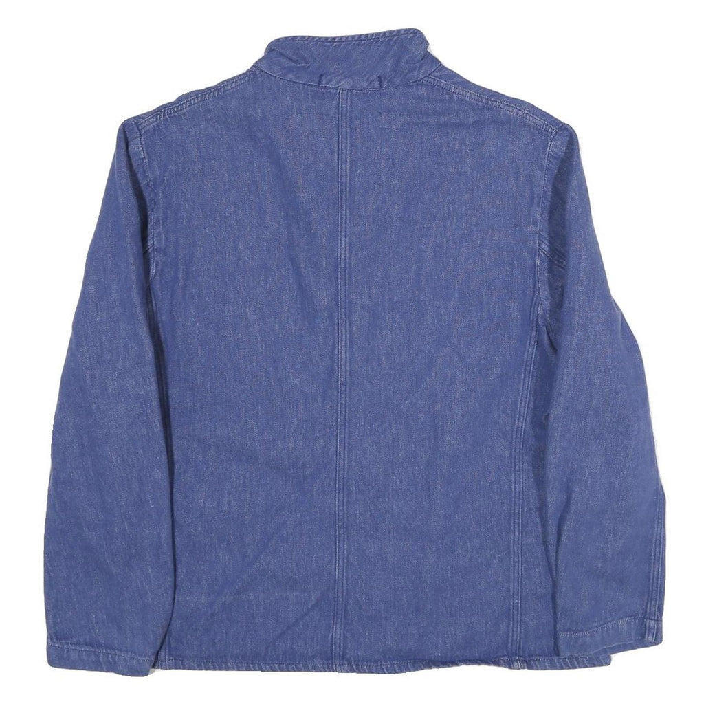 ESCO Mens Blue Cotton Blend Button Jacket M Denim Workwear Casual