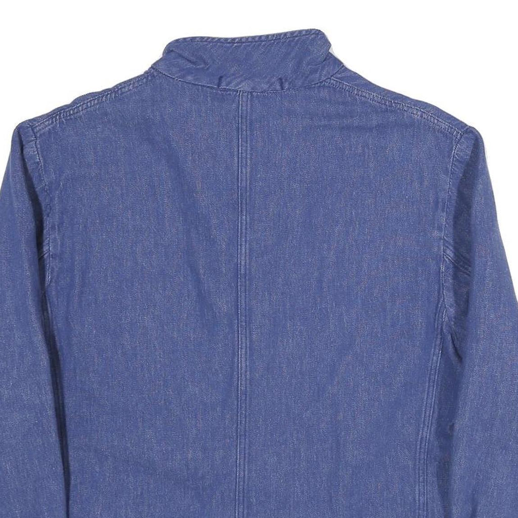 ESCO Mens Blue Cotton Blend Button Jacket M Denim Workwear Casual