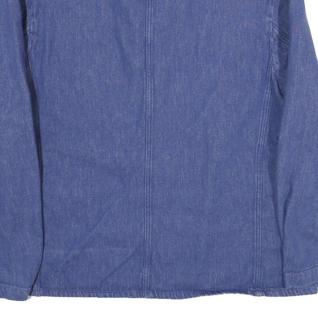 ESCO Mens Blue Cotton Blend Button Jacket M Denim Workwear Casual