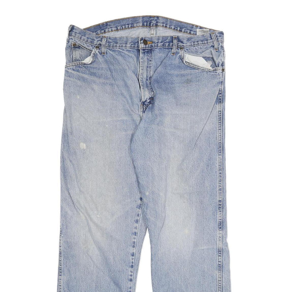 DICKIES Mens Regular Fit Light Blue Denim Jeans W36 L31 Cotton Blend Zip Classic