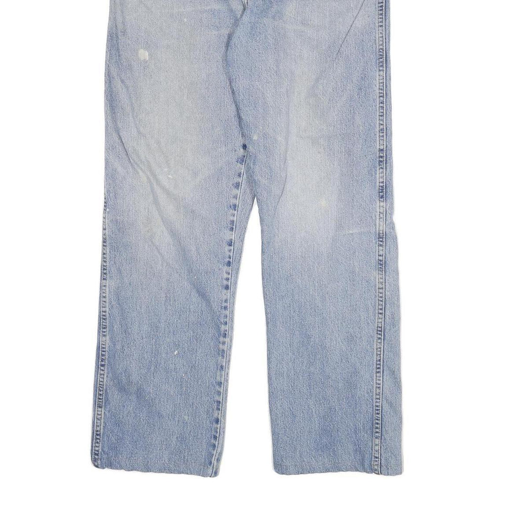 DICKIES Mens Regular Fit Light Blue Denim Jeans W36 L31 Cotton Blend Zip Classic