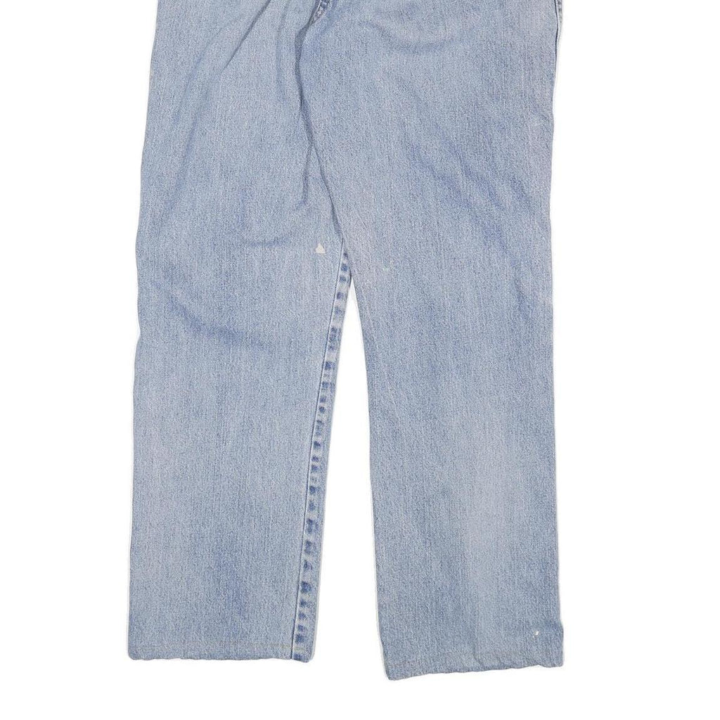 DICKIES Mens Regular Fit Light Blue Denim Jeans W36 L31 Cotton Blend Zip Classic