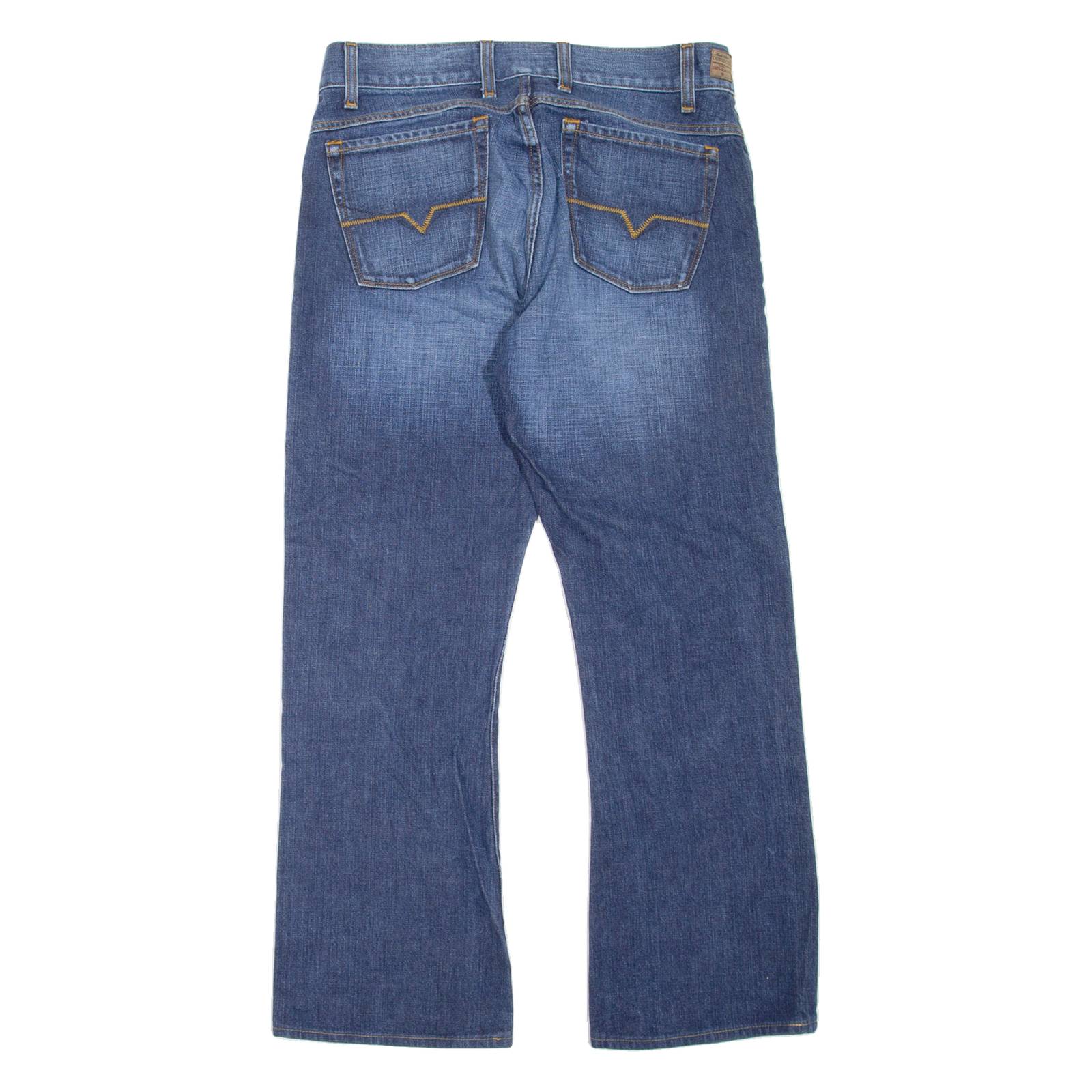 GUESS Womens Jeans Blue Regular Bootcut Stone Wash W32 L27