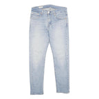 LEVI'S 512 BIG E Mens Slim Light Blue Denim W29 L30 Slim Fit Jeans Zip Closure