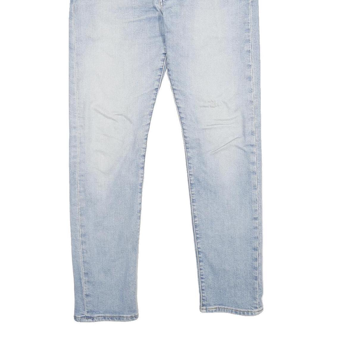 LEVI'S 512 BIG E Mens Slim Light Blue Denim W29 L30 Slim Fit Jeans Zip Closure