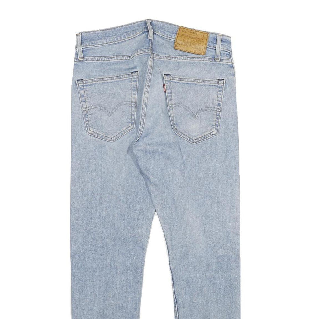 LEVI'S 512 BIG E Mens Slim Light Blue Denim W29 L30 Slim Fit Jeans Zip Closure