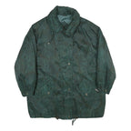 Womens Green Polyester Plain Jacket UK 14 Zip Casual Lightweight