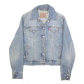 LEVI'S Womens Blue Denim Button Jacket S Cotton Classic Casual