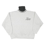 WOE Mens Grey & Black Sweatshirt Roll Neck XL Team Spirit Casual Pullover