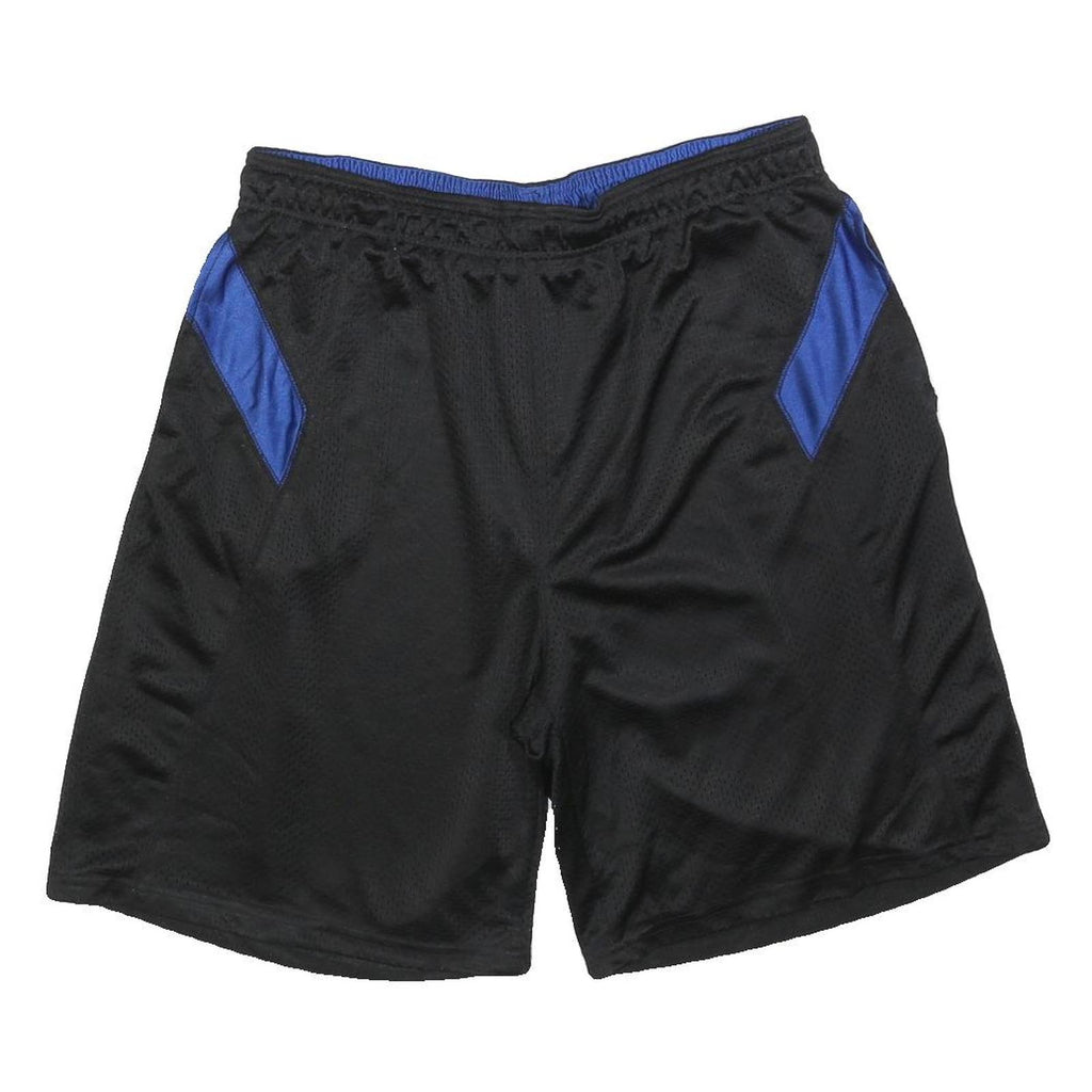REEBOK Mens Black & Blue Sports Casual Polyester Shorts XL W34
