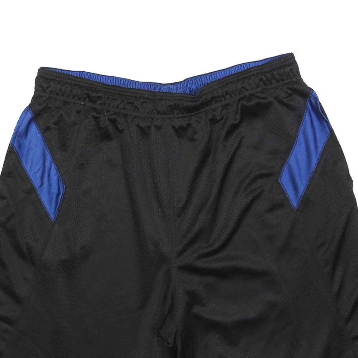 REEBOK Mens Black & Blue Sports Casual Polyester Shorts XL W34