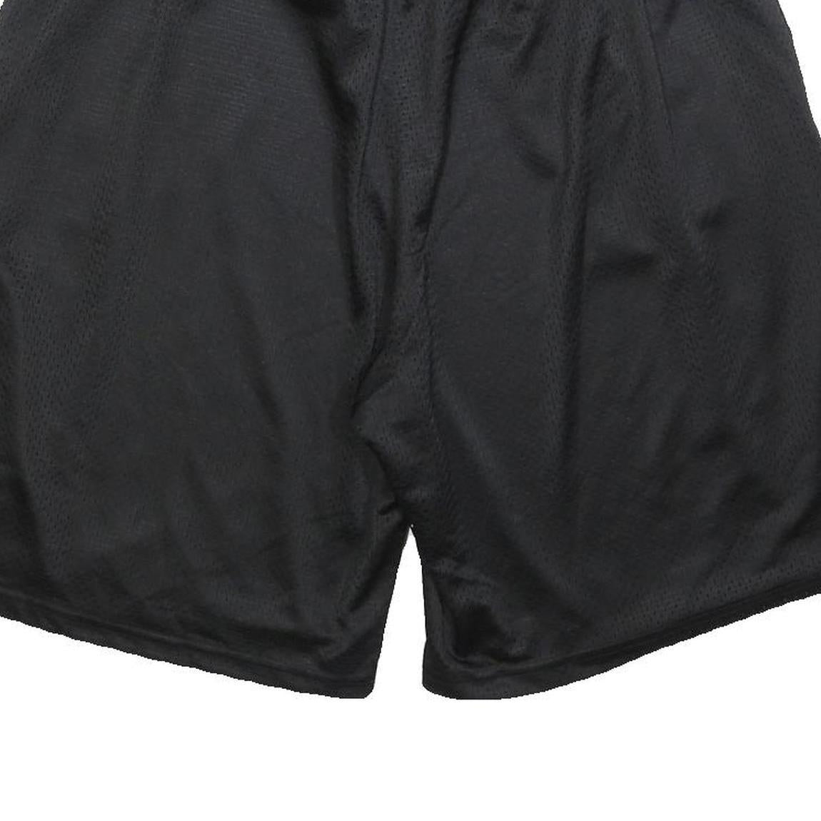 REEBOK Mens Black & Blue Sports Casual Polyester Shorts XL W34