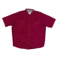 WRANGLER Mens Plain Shirt Maroon L