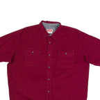 WRANGLER Mens Plain Shirt Maroon L