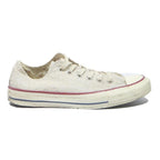 CONVERSE Womens Low Top Trainers Canvas White UK 4.5 Casual Comfortable Footwear
