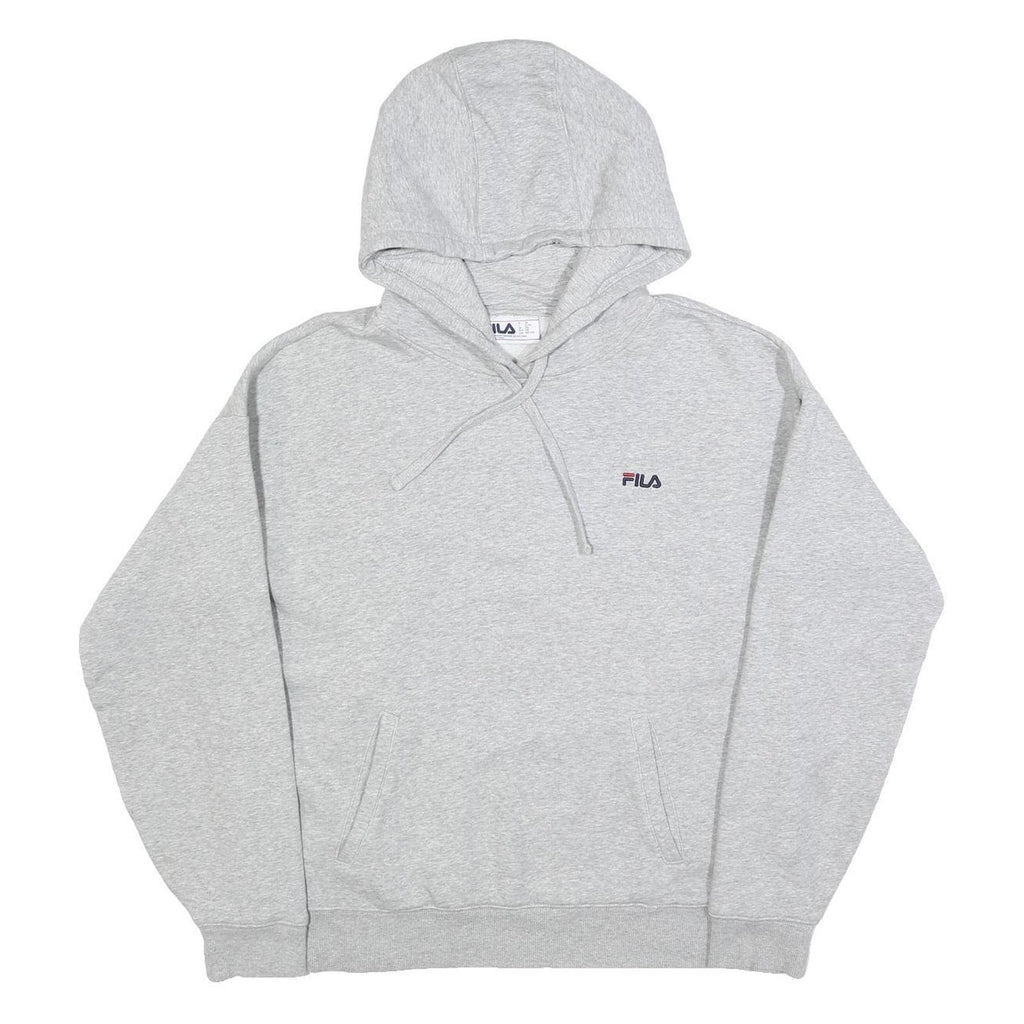 FILA Womens Grey Hoodie 2XL Cotton Blend Casual Pullover Sweatshirt