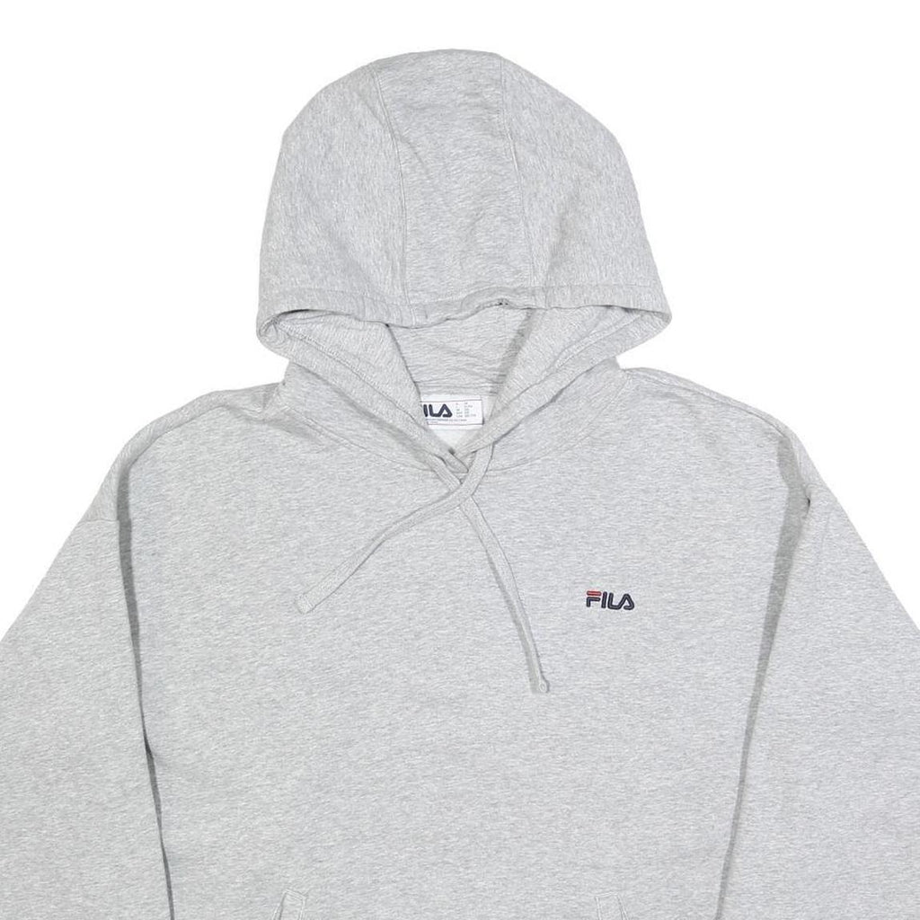 FILA Womens Grey Hoodie 2XL Cotton Blend Casual Pullover Sweatshirt