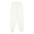 Womens Viscose Blend White Regular Fit Stirrup Trousers W26 L27 Stylish Classic