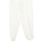 Womens Viscose Blend White Regular Fit Stirrup Trousers W26 L27 Stylish Classic