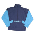 LEOPARD Mens Blue & Light Blue Track Jacket M Polyester Blend Colourblock