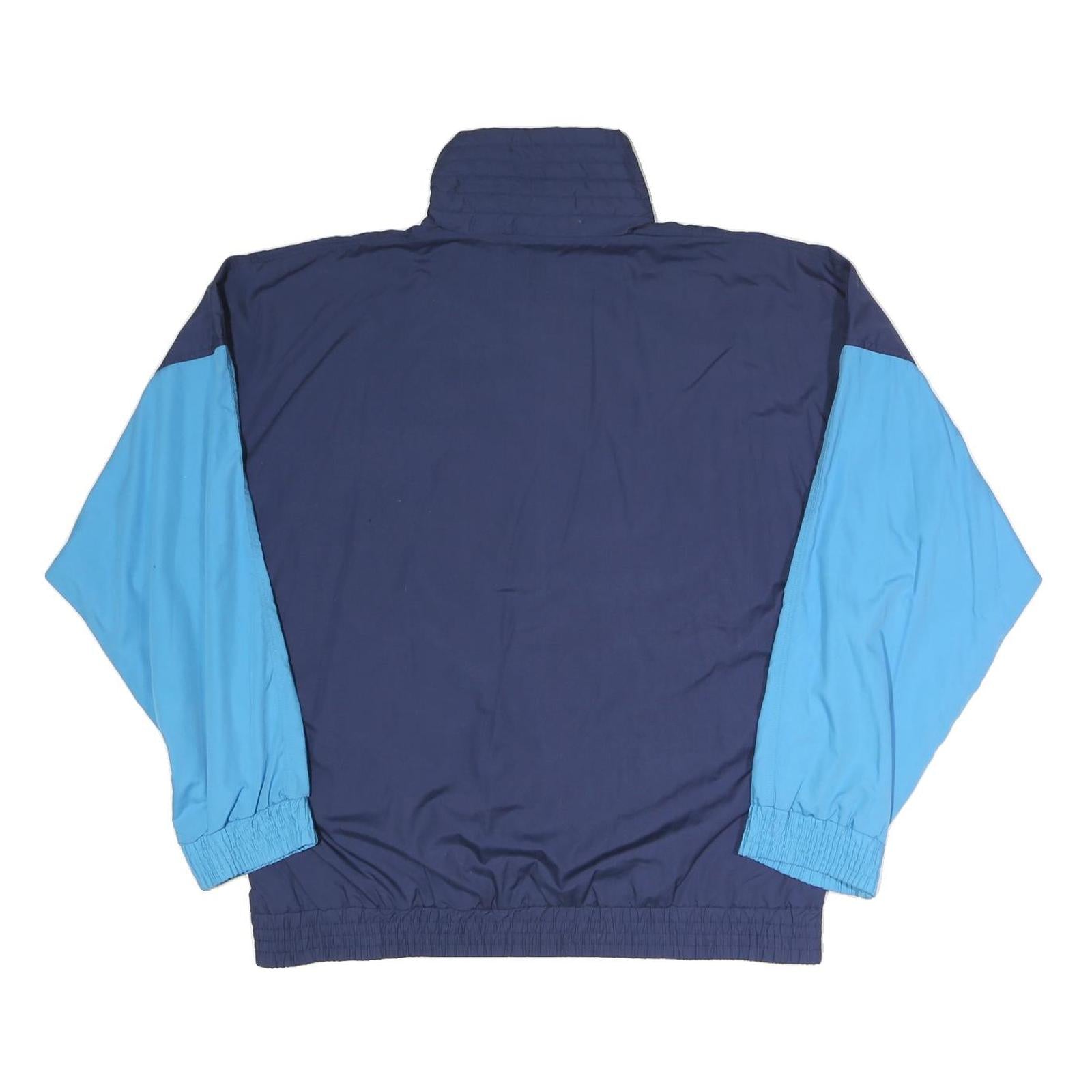 LEOPARD Mens Blue & Light Blue Track Jacket M Polyester Blend Colourblock