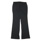 TOMMY HILFIGER Womens Cotton Blend Black Regular Flared Trousers W28 L31