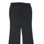 TOMMY HILFIGER Womens Cotton Blend Black Regular Flared Trousers W28 L31