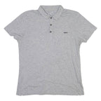 DKNY Mens Polo Shirt Grey M