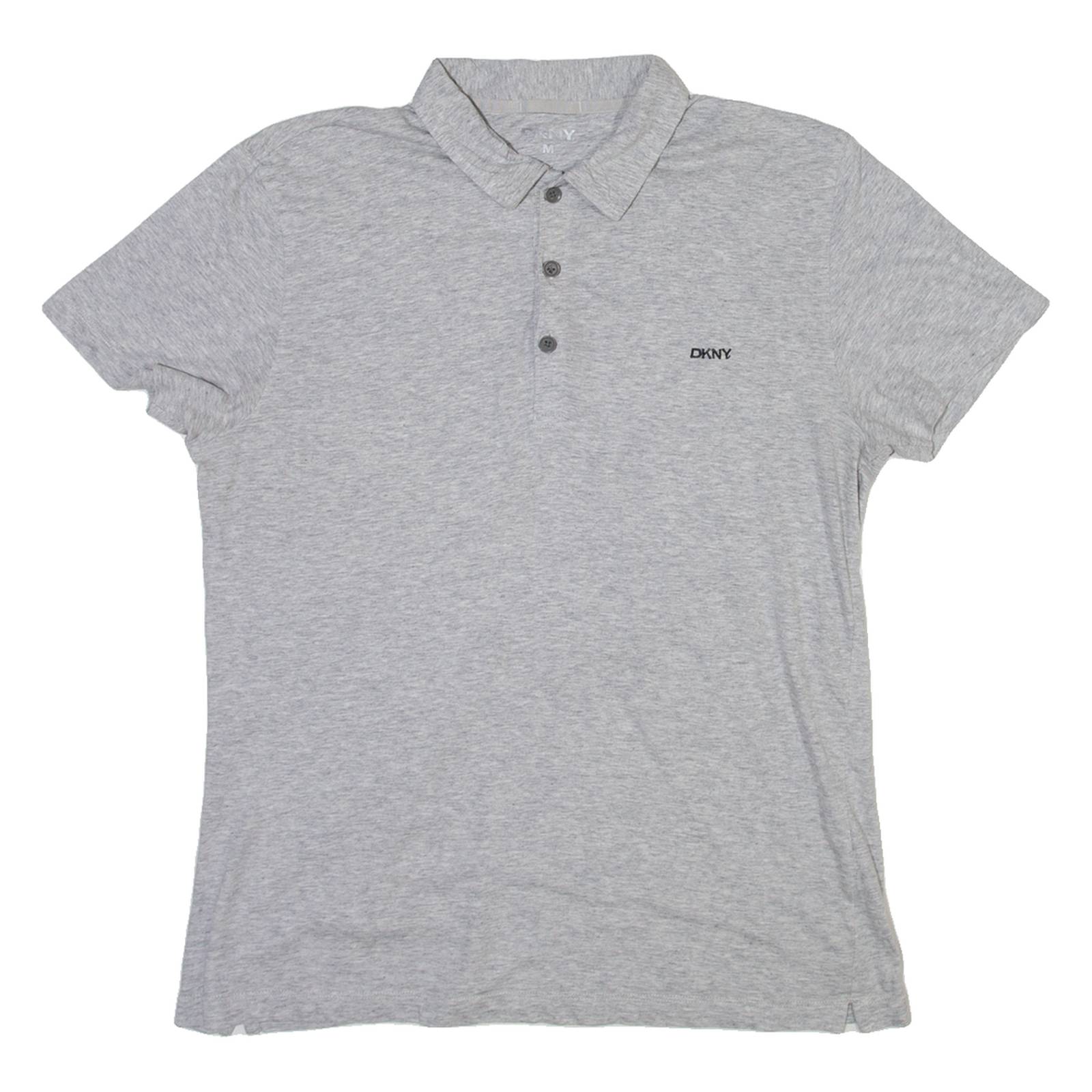 DKNY Mens Polo Shirt Grey M