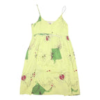 JOE BROWNS Womens Yellow Cotton Blend Strappy Day Dress S Floral Print