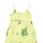 JOE BROWNS Womens Yellow Cotton Blend Strappy Day Dress S Floral Print