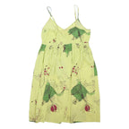 JOE BROWNS Womens Yellow Cotton Blend Strappy Day Dress S Floral Print
