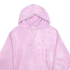 CHAMPION REVERSE WEAVE Womens Pink Tie Dye Pullover Hoodie L Casual Sweatshirt