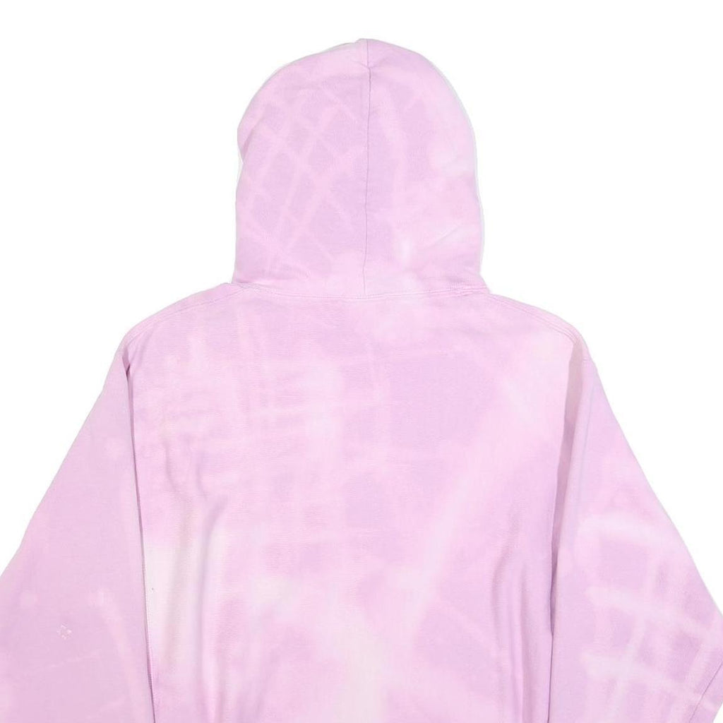 CHAMPION REVERSE WEAVE Womens Pink Tie Dye Pullover Hoodie L Casual Sweatshirt
