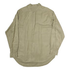 RALPH LAUREN Mens Beige Long Sleeve Cotton Blend Shirt L Classic Polo