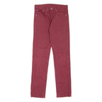 LEVI'S 511 Jeans Mens Red Slim Straight W28 L32