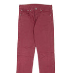 LEVI'S 511 Jeans Mens Red Slim Straight W28 L32