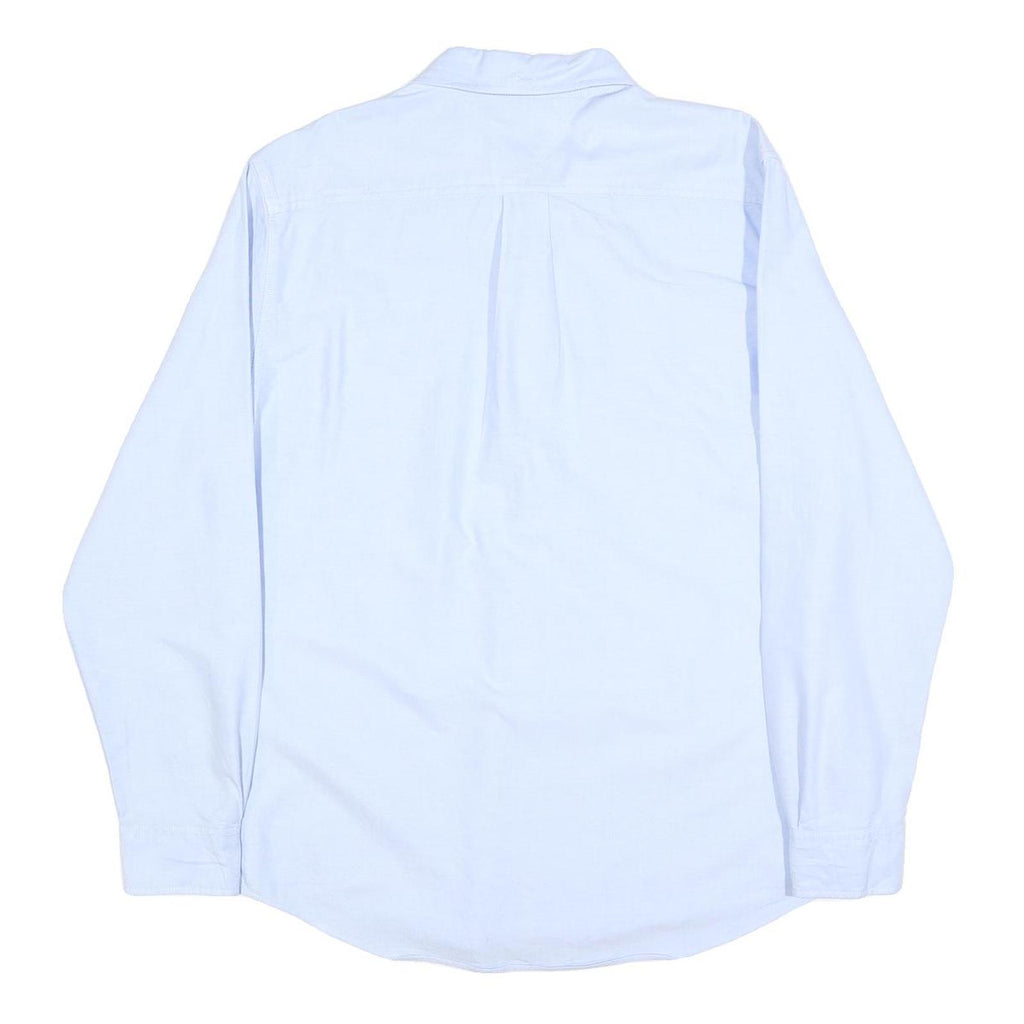 TOMMY HILFIGER Mens Blue Classic Fit Shirt M Cotton Button Collar Pocket