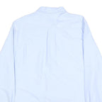 TOMMY HILFIGER Mens Blue Classic Fit Shirt M Cotton Button Collar Pocket