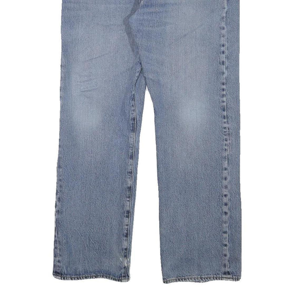 LEVI'S 501 Mens Jeans Blue Regular Straight Denim Medium W32 L27 Classic Button