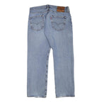 LEVI'S 501 Mens Jeans Blue Regular Straight Denim Medium W32 L27 Classic Button